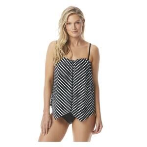 NWT! BEACH HOUSE DANI SCARF BANDEAU TANKINI TOP - SHORELINE 14‎